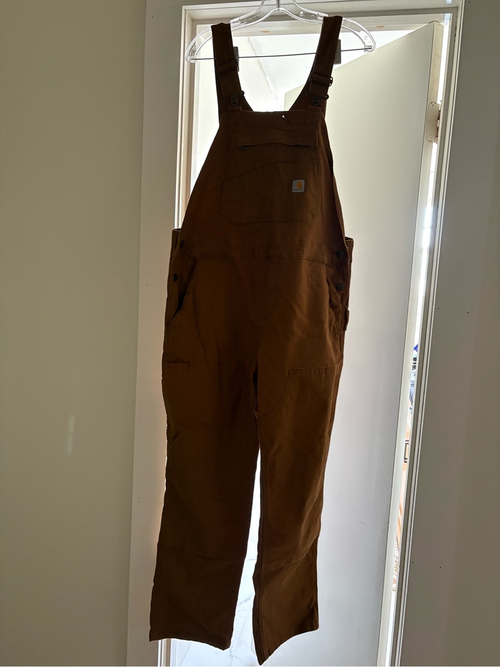 Carhartt Women's Brown Duck Canvas Overalls
